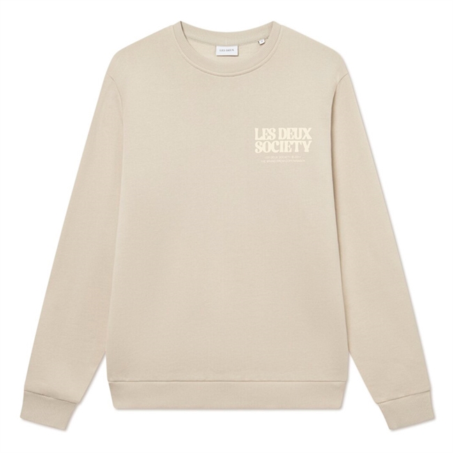 Stilren beige sweatshirt fra Les Deux
