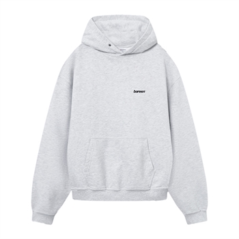 Smart oversized hoodie i grå fra Bareen med logo på ryggen