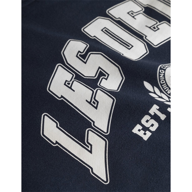 Lækker mørkeblå hættetrøje fra Les Deux.