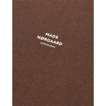 Behagelig mørkebrun sweatshirt med logo fra Mads Nørgaard