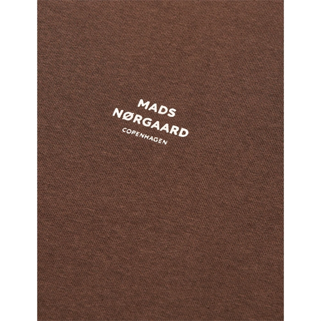 Behagelig mørkebrun sweatshirt med logo fra Mads Nørgaard