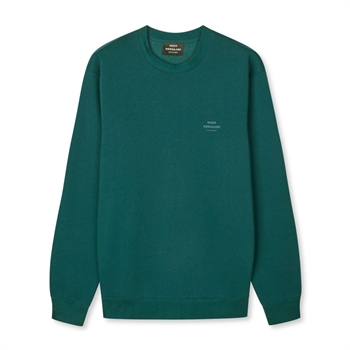 Pæn basic sweatshirt i grøn fra Mads Nørgaard
