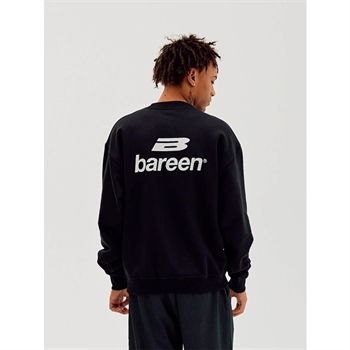 Bareen Oversized Crewneck Sweatshirt Sort