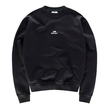 Bareen Oversized Crewneck Sweatshirt Sort