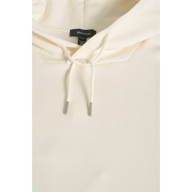 Smart og komfortabel Matinique hoodie i hvid