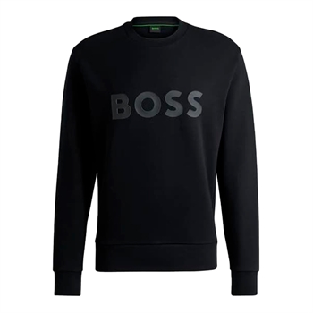 Pæn sweatshirt i sort fra BOSS med logo