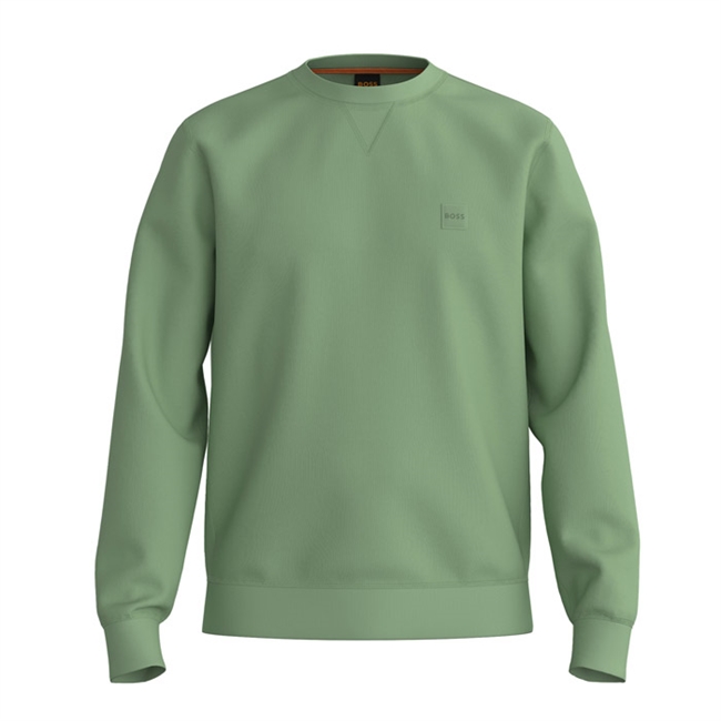 Regular fit sweatshirt i grøn fra BOSS.