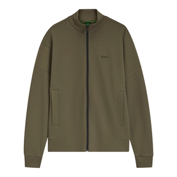 Boss Skaz Zip Up Sweatshirt Grøn