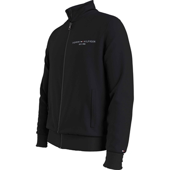 Lækker gennem-lynet sweatshirt i sort fra Tommy Hilfiger.
