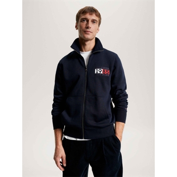 Lækker gennem lynet blå sweatshirt fra Tommy Hilfiger.