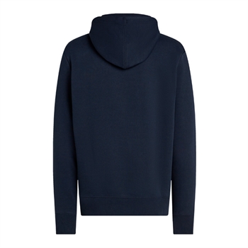 Pæn og moderne hoodie i blå med print fra Tommy Hilfiger