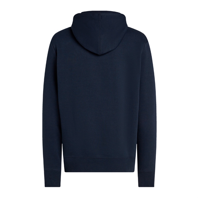Pæn og moderne hoodie i blå med print fra Tommy Hilfiger