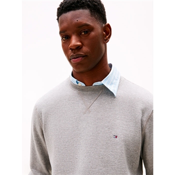 Moderne og komfortabel fleece sweatshirt i grå fra Tommy Hilfiger