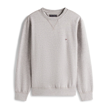 Moderne og komfortabel fleece sweatshirt i grå fra Tommy Hilfiger