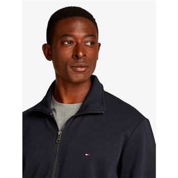 Pæn cardigan i blå med logo fra Tommy Hilfiger