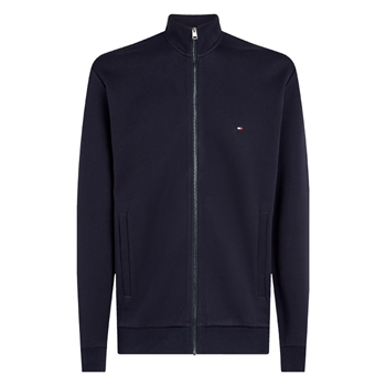 Pæn cardigan i blå med logo fra Tommy Hilfiger