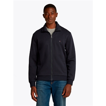 Pæn cardigan i blå med logo fra Tommy Hilfiger