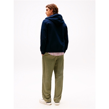 Lækker navy zip hoodie med logo fra Tommy Hilfiger