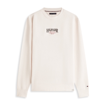 Moderne og komfortabel off white sweatshirt fra Tommy Hilfiger med tryk