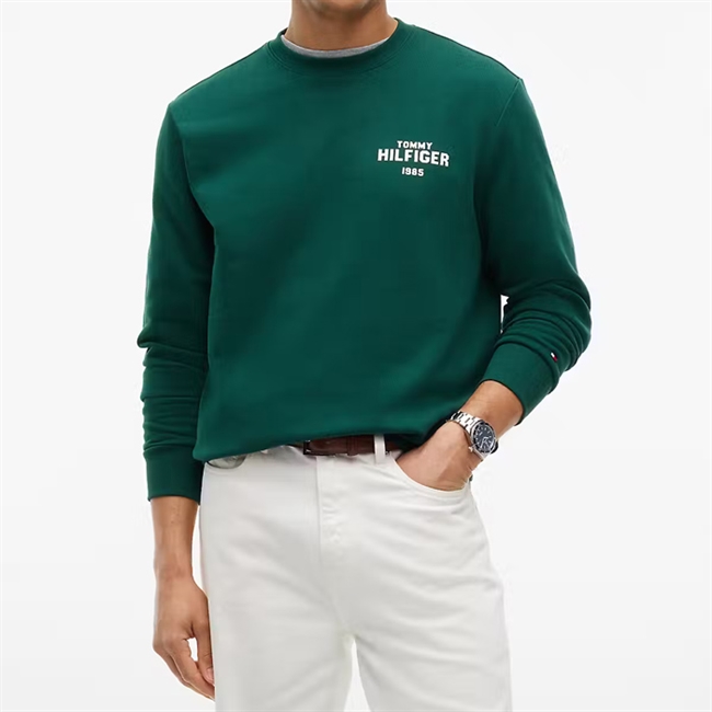 Tommy Hilfiger 1985 Ref Terry Crew Sweatshirt Grøn