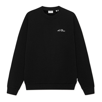Les Deux Signatur Print Sweatshirt Sort