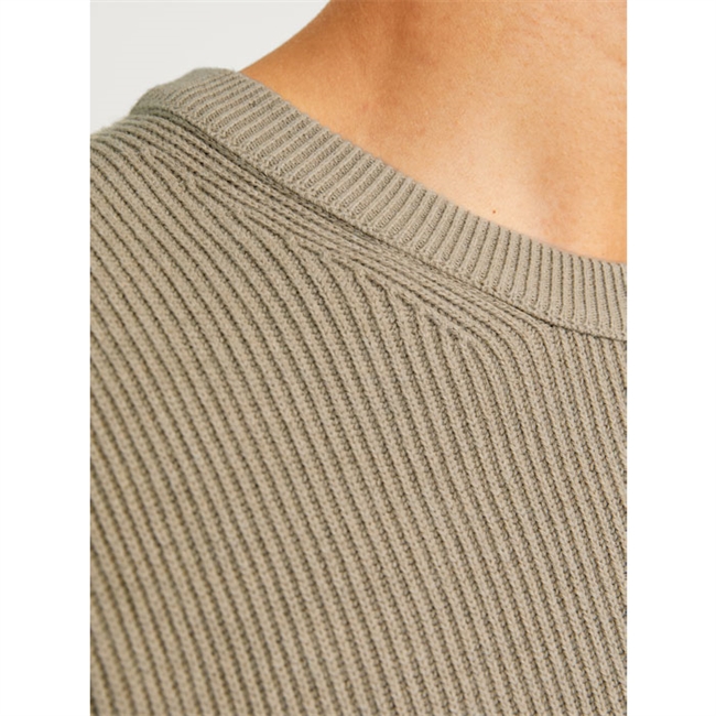 Lækker crew strik i beige fra Jack & Jones