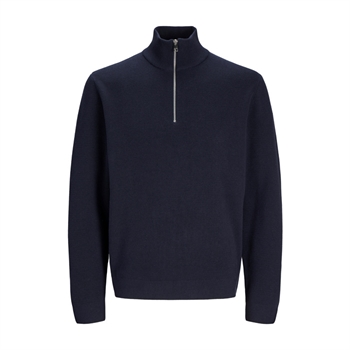 Moderne half-zip strik i navy fra Jack & Jones