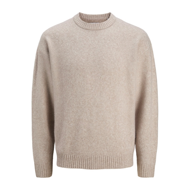 Pæn og enkel strik i beige fra Jack & Jones