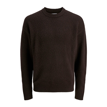 Pæn og enkel strik i mørkebrun fra Jack & Jones