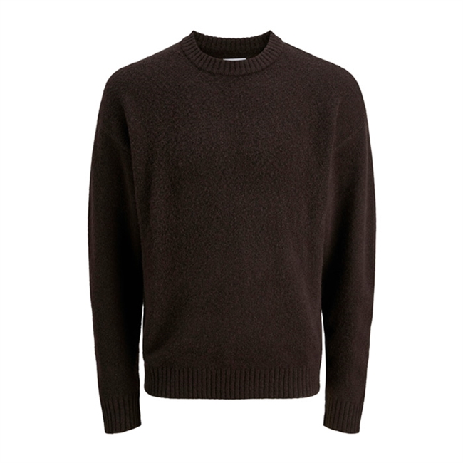 Pæn og enkel strik i mørkebrun fra Jack & Jones