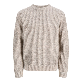 Jack & Jones Axon Knit Crew Neck Beige