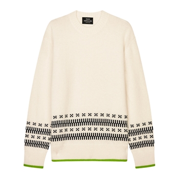 Pæn Islandsk strik i farven off white fra Mads Nørgaard