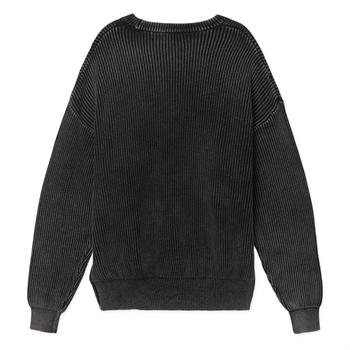 Woodbird Sake Washed Crew Black