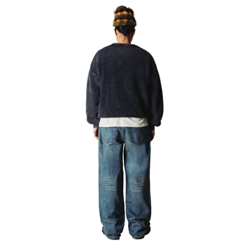 Woodbird Sake Washed Crew Black