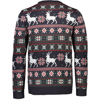 Klassisk Julestrik i Mørke Farver fra Lindbergh.