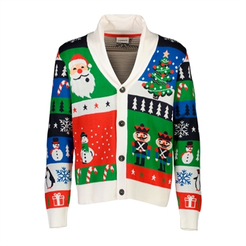 Festlig jule cardigan fra Lindbergh