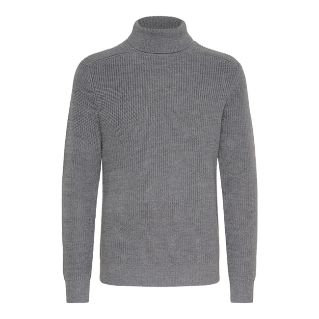 Pæn rullekrave strik i grå fra Matinique