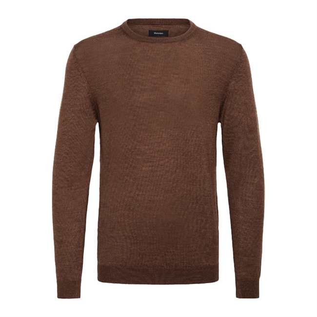 Pæn og enkel strik i brun fra Matinique