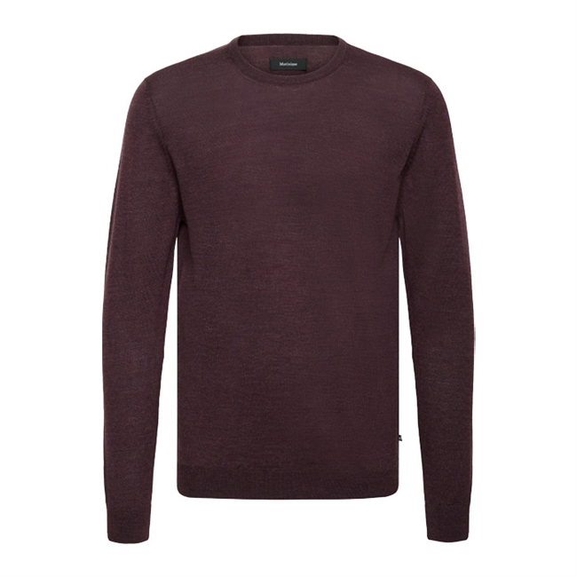 Pæn og enkel strik i bordeaux fra Matinique