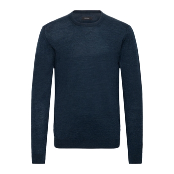 Pæn og enkel strik i mellemblå farve fra Matinique