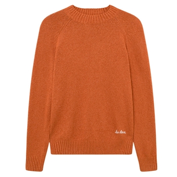Smart orange strik trøje fra Les Deux.