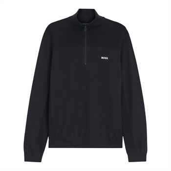 BOSS Momentum-X Half Zip Strik Mørkeblå