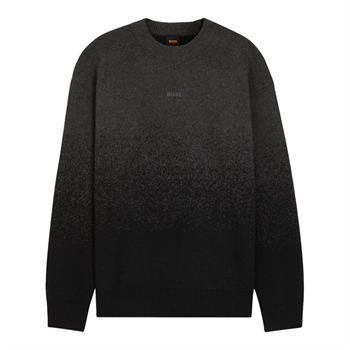 Stilren strik i sort og grå fra BOSS 