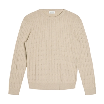 Klassisk stilsikker strik i beige fra Sand