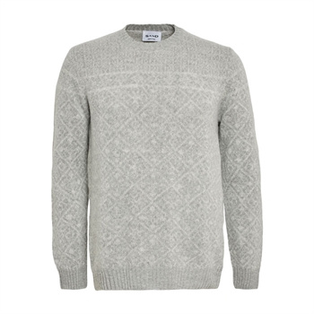 Klassisk stilren strik af merino uld fra Sand