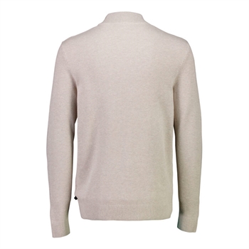 Lækker beige half-zip strik m/ struktur fra Jack\'s
