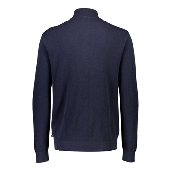 Lækker navy half-zip strik m/ struktur fra Jack\'s