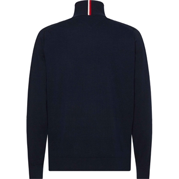 Flot Blå Half-zip Strik fra Tommy Hilfiger.