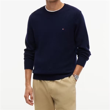 Lækker Uld Strik i Blå fra Tommy Hilfiger