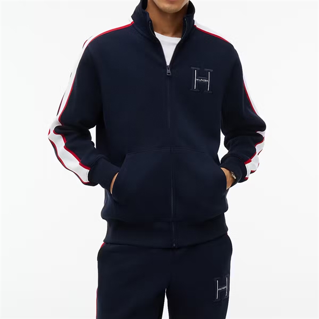 Tommy Hilfiger Pique Badge Cardigan Navy blå